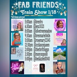 Fab friends Train Show 1/18!!!!